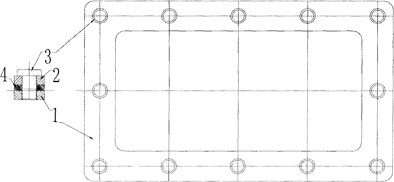 Ring embedding or glue injecting sealing method for rigid touch surface channel