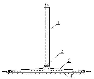 Solar chimney power generation system combined with phase-change heat storage technology