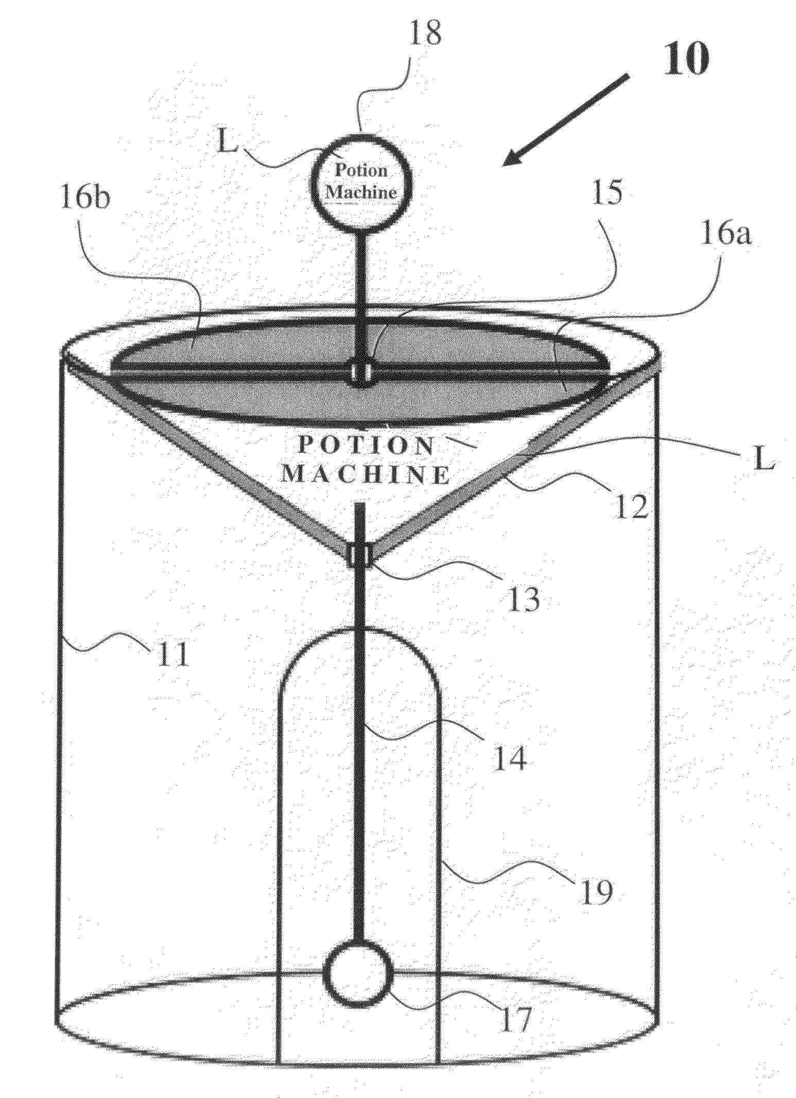 Drink layering potion machine