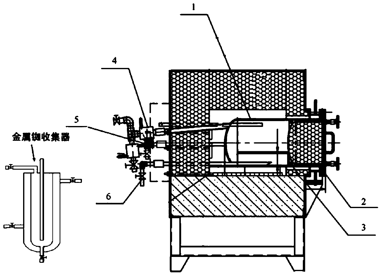 A method for preparing high-purity rubidium in one step by calcareous reduction of metal