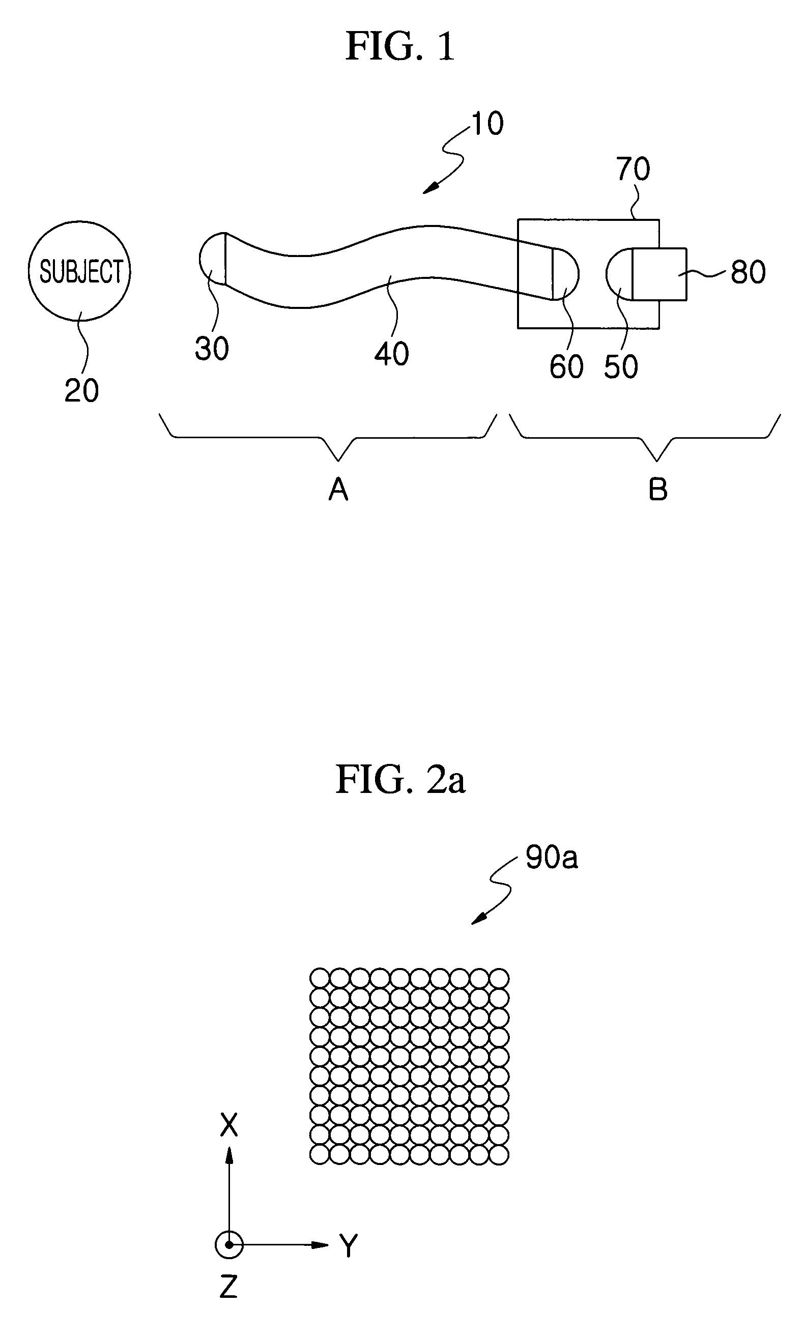 Apparatus for acquiring image information using array of image acquisition units having optical device