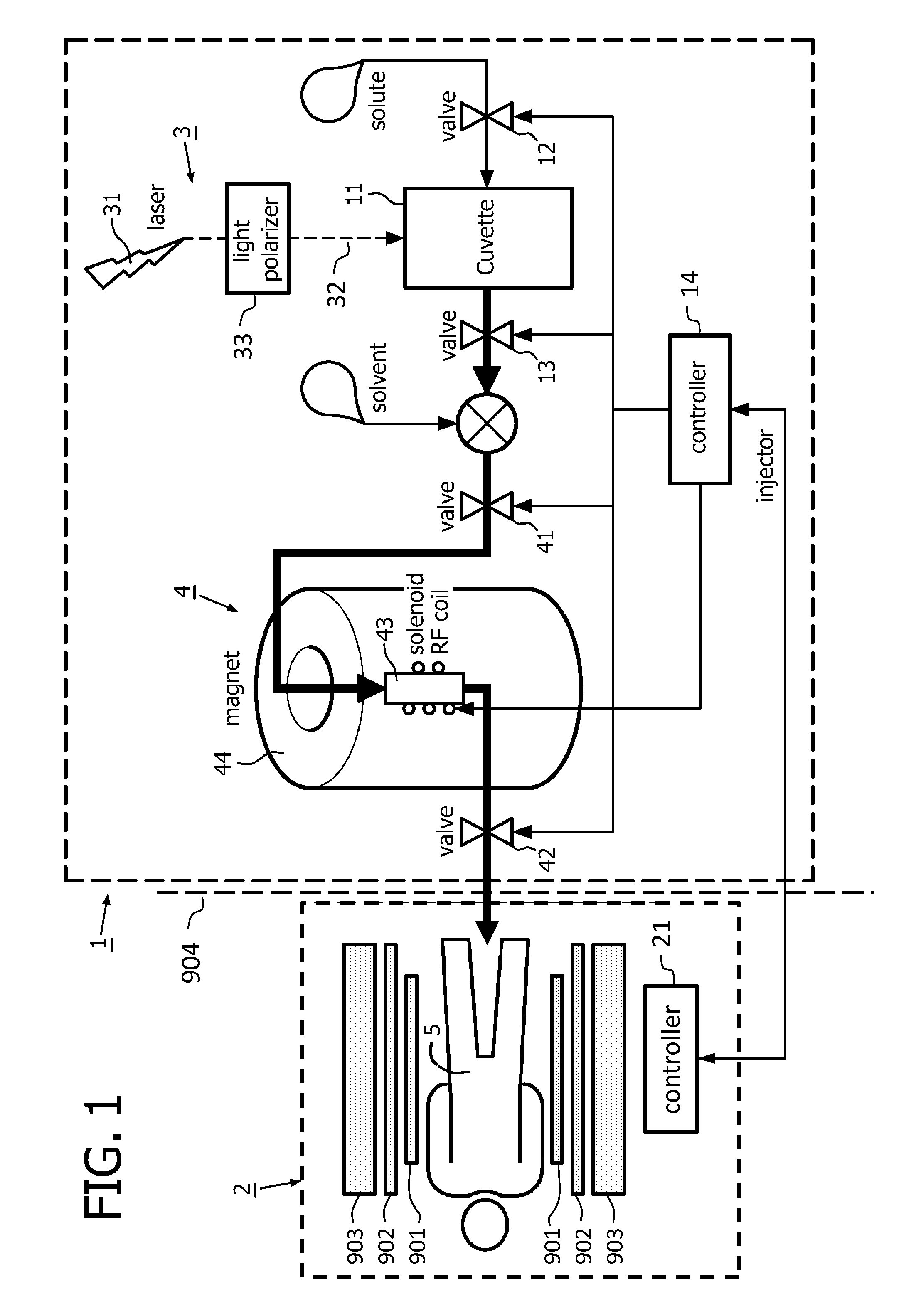 Apparatus and method for dispensing a hyperpolarized fluid