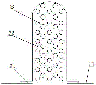 Vertical sieve plate type air purification device