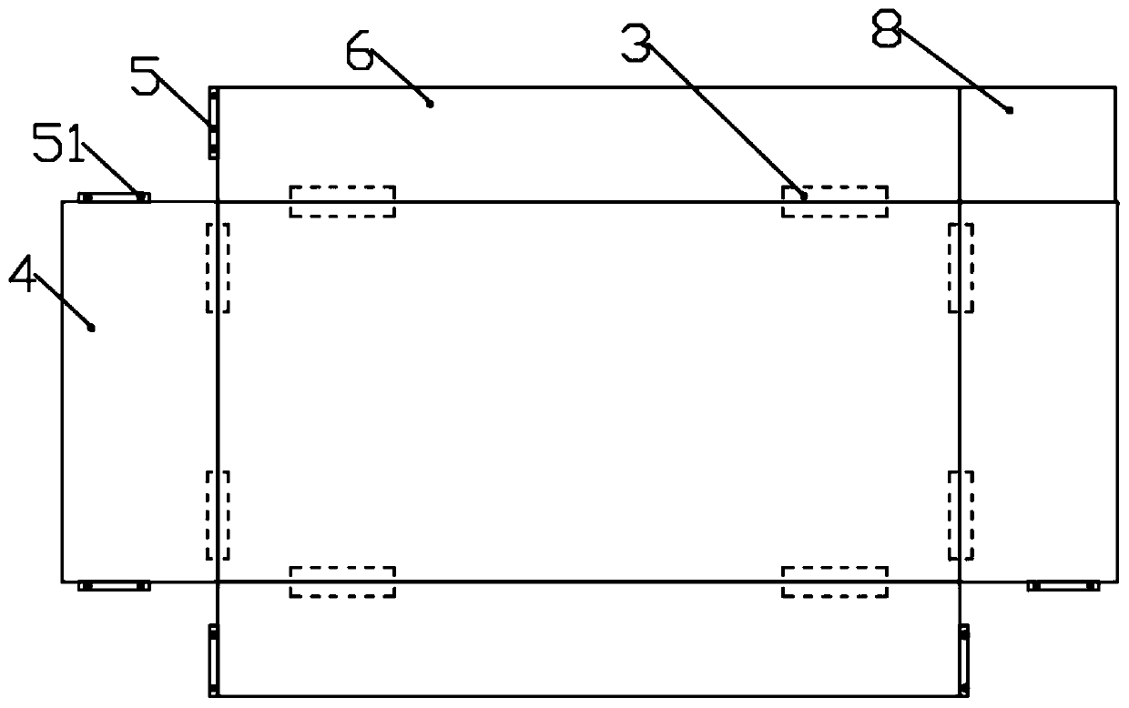 Material cutting platform with extendible platform top