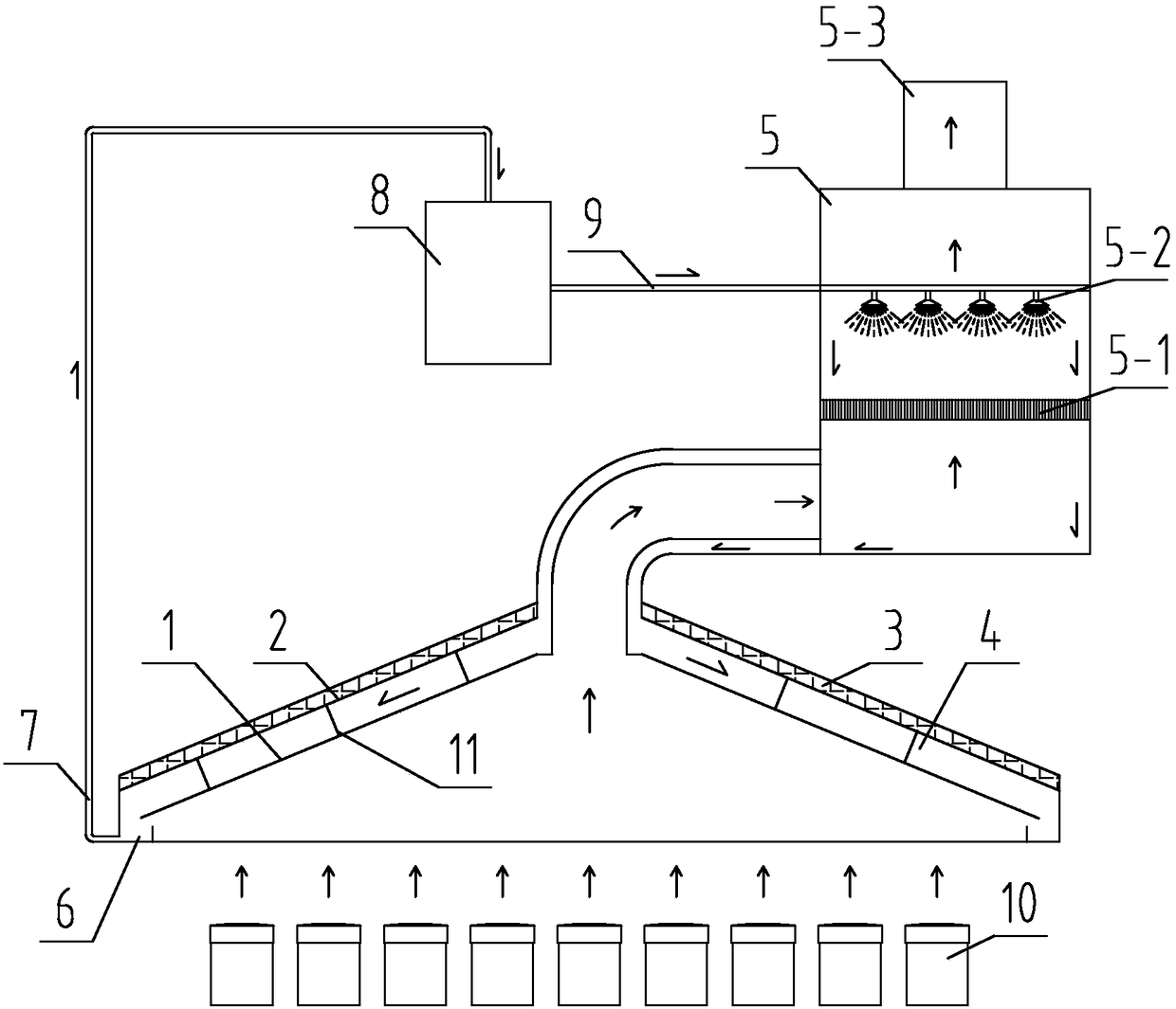 Boiling waste steam waste heat recycling device