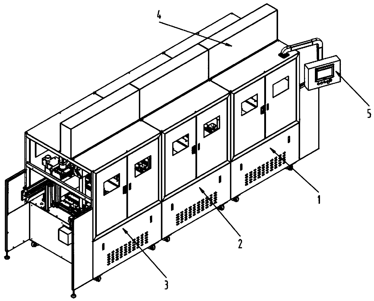 Online dip-coating device