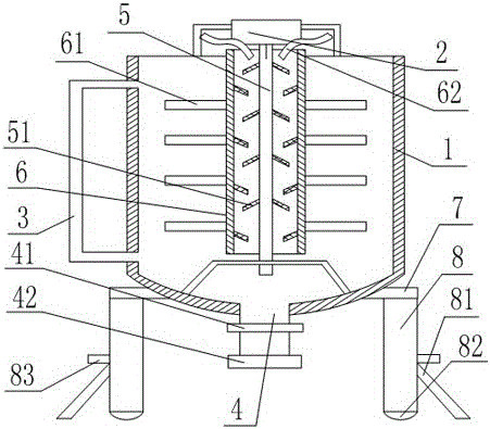 Mixing device based on improvement of moving convenience