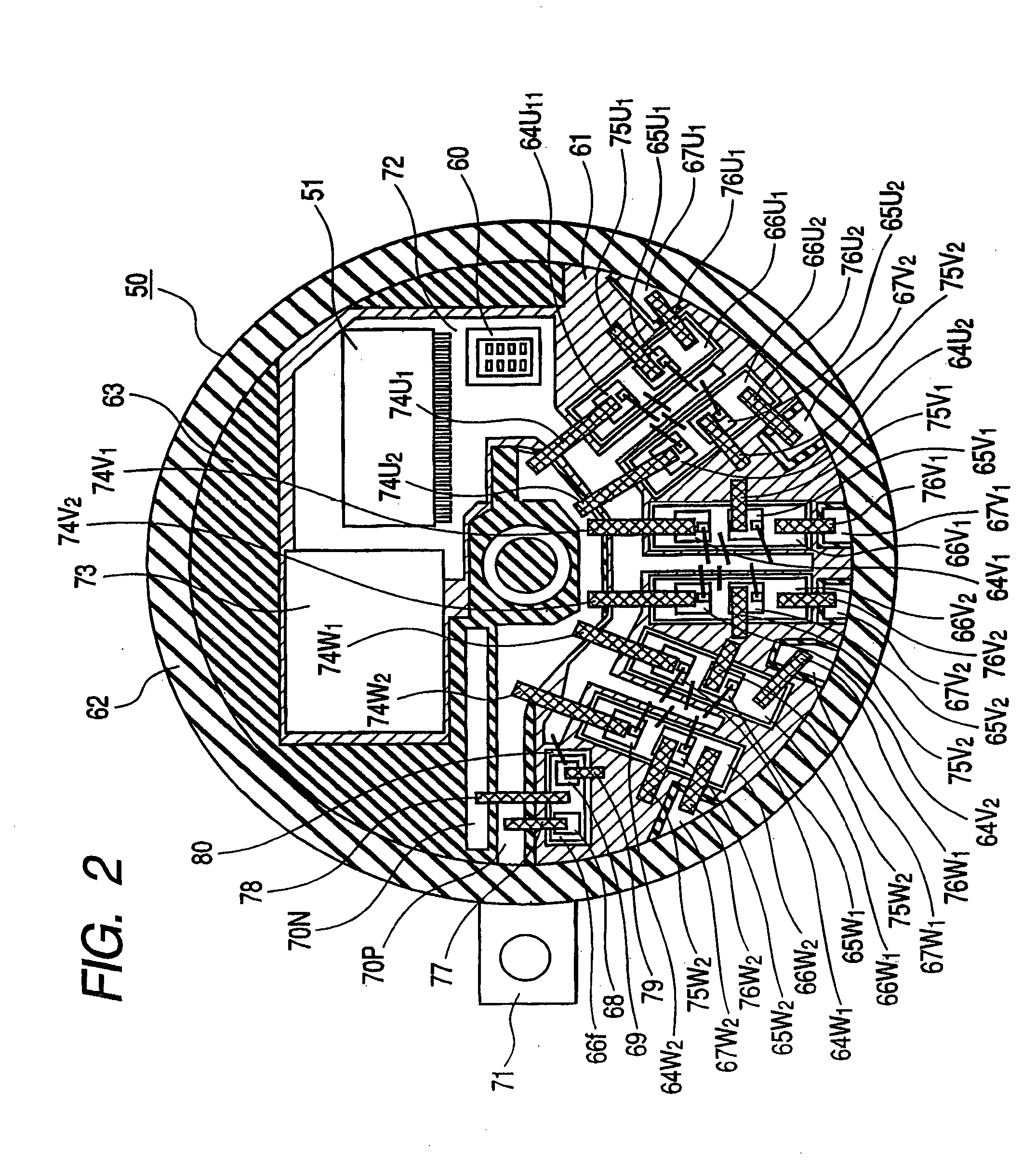 Vehicle rotating electric machine