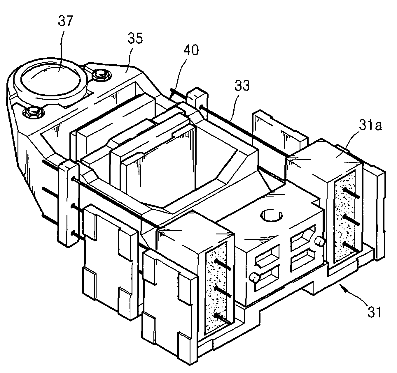 Optical pickup actuator for driving an objective lens