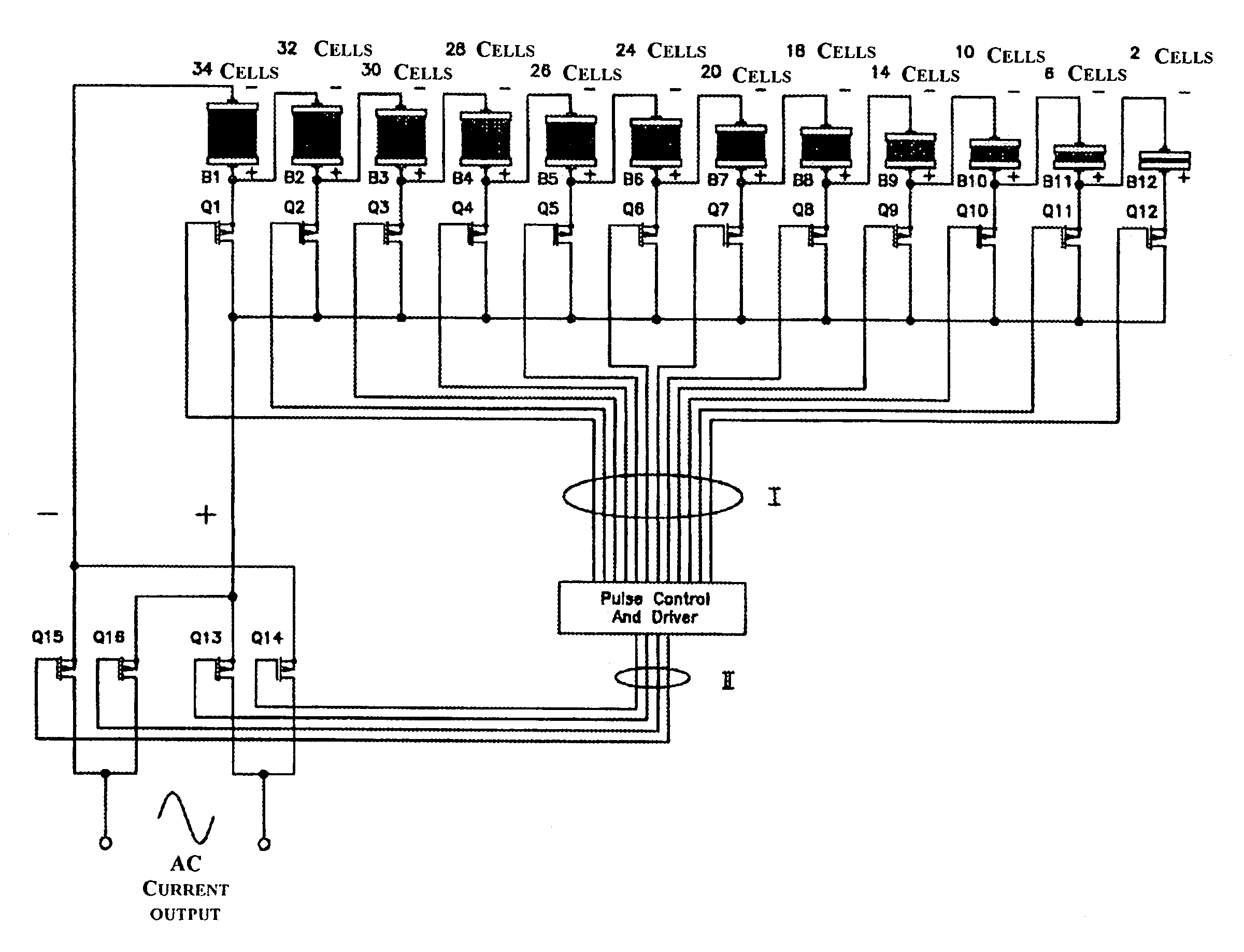 Transformerless static voltage inverter for battery systems