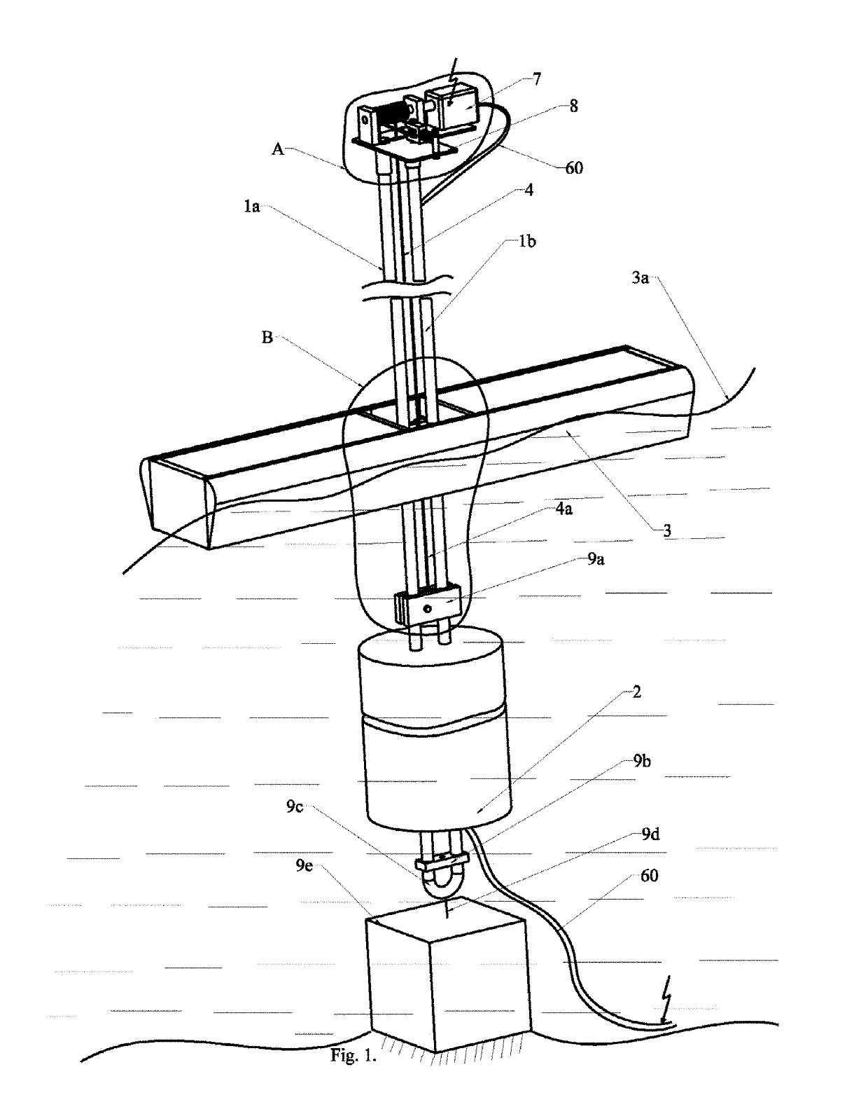 Ocean wave power plant