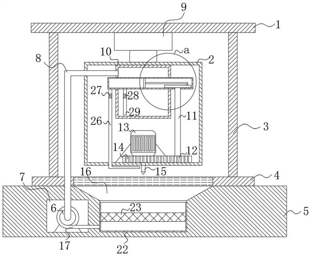 A plate drilling machine