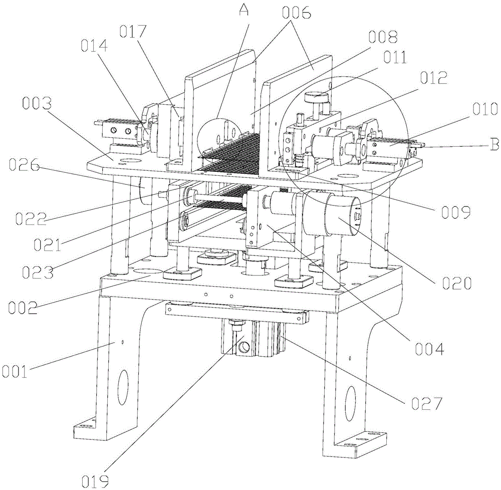 A method for loading and unloading on the same side and an automatic loading and unloading mechanism for realizing the method