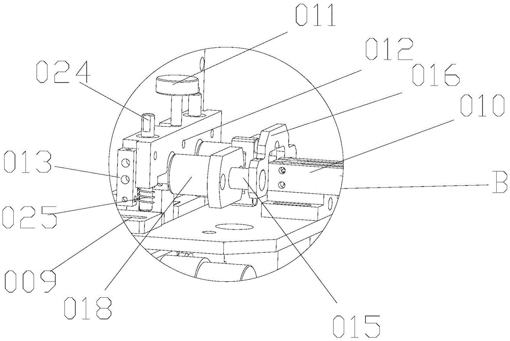 A method for loading and unloading on the same side and an automatic loading and unloading mechanism for realizing the method