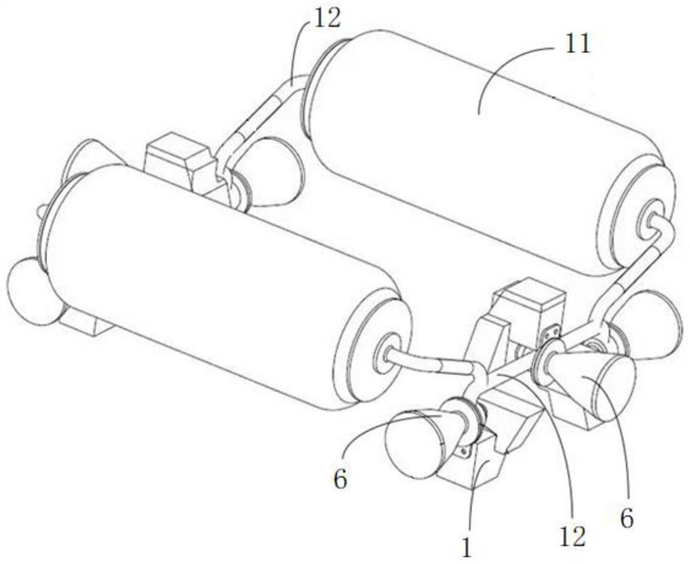 Solid vector thrust device with continuously adjustable thrust and stable pressure intensity