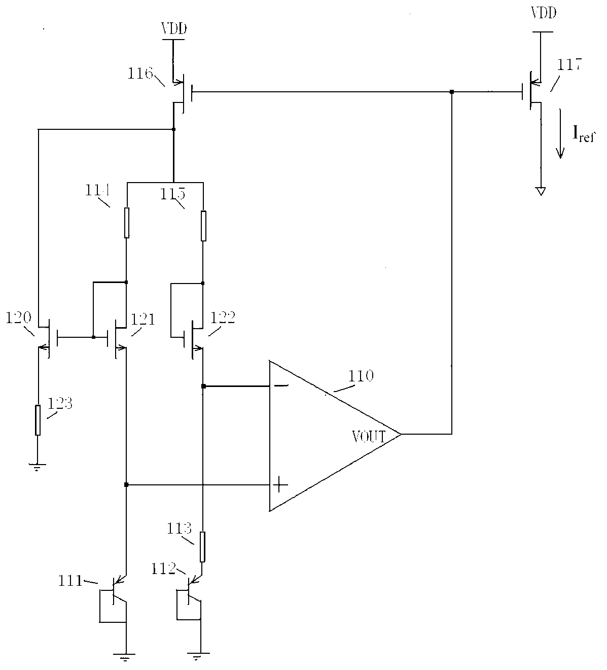 Bipolar complementary metal oxide semiconductor (BiCMOS) current-type reference circuit