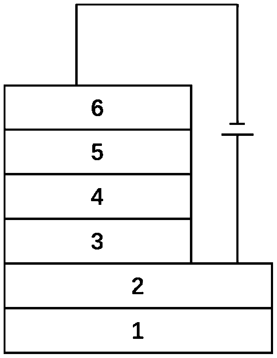 Perovskite photoelectric detector based on hole transport layer and preparation method thereof