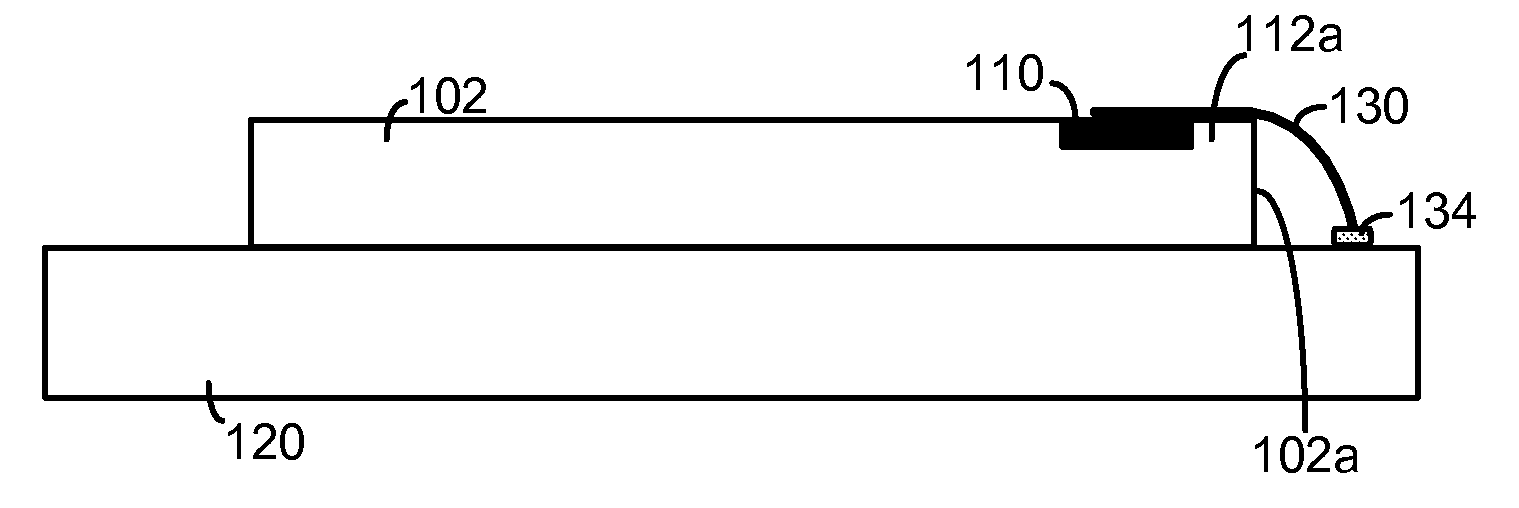 Method of fabricating stacked wire bonded semiconductor package with low profile bond line