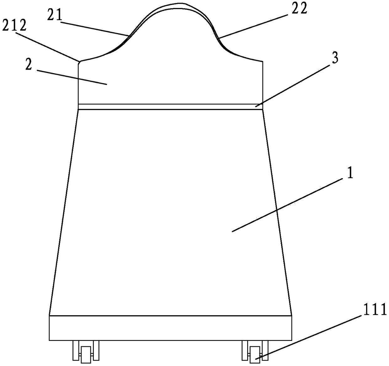 Vertical shaft type automatic mold opening device of injection molding machine and injection molding machine made of it