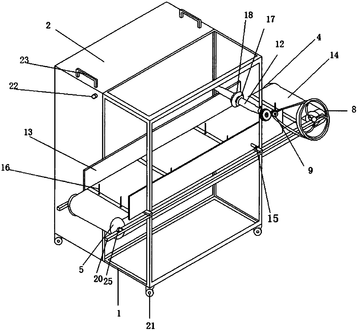 Chicken and duck breast opening machine capable of working efficiently