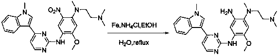 Novel method for catalytically synthesizing osimertinib intermediate with a graphene/Pd catalyst