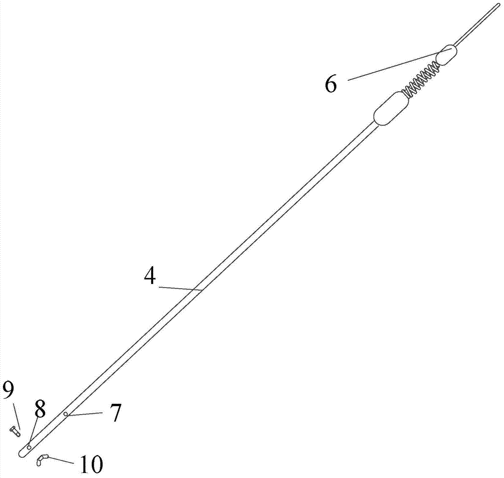 Three-point porcelain sleeve vibration detector