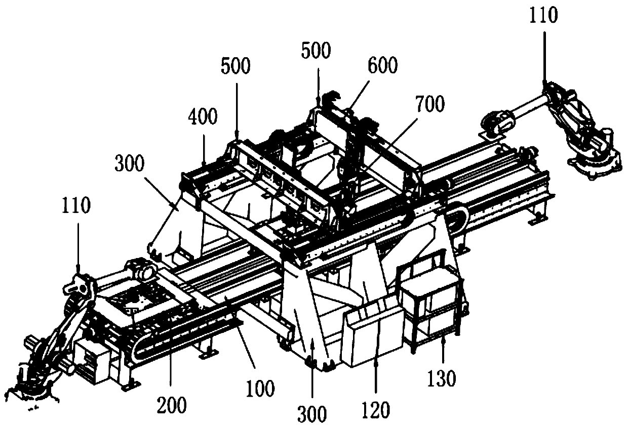 Skylight splicing and welding machine