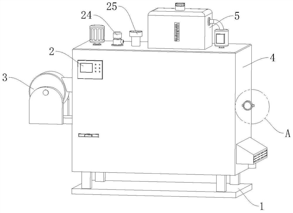 Integrated center backdraft condensation vacuum hot water boiler