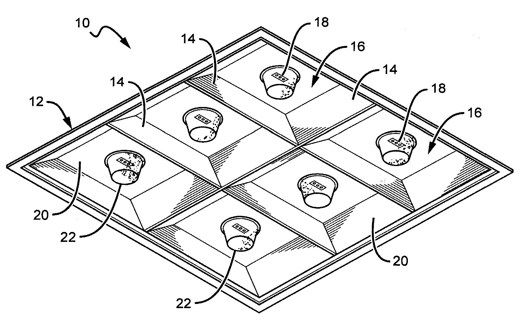 Lensed troffer-style light fixture