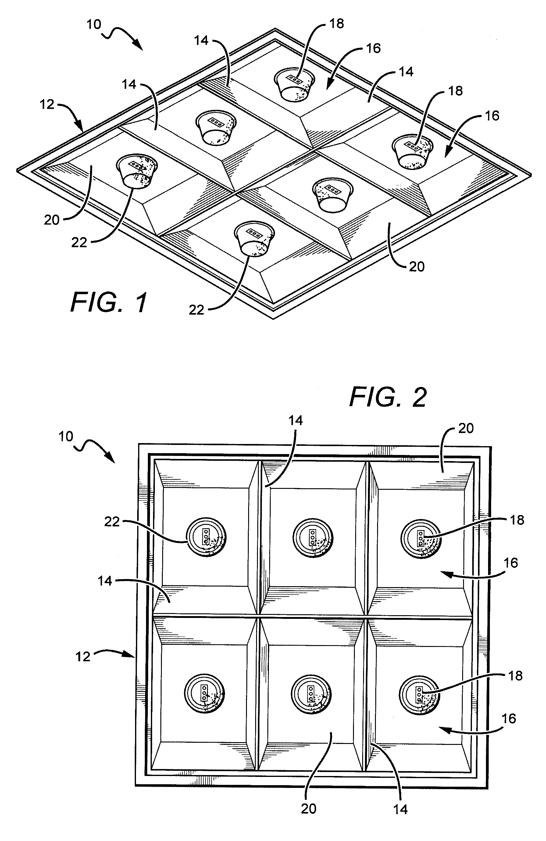 Lensed troffer-style light fixture