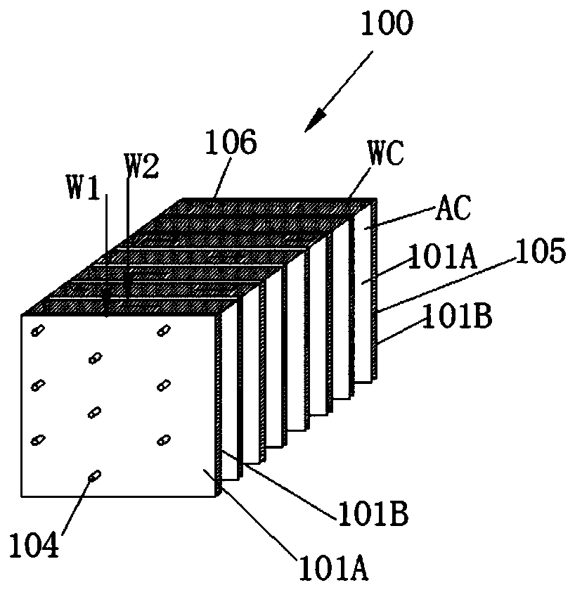 Heat exchanging structure with corresponding features as well as heat exchanger and application method thereof