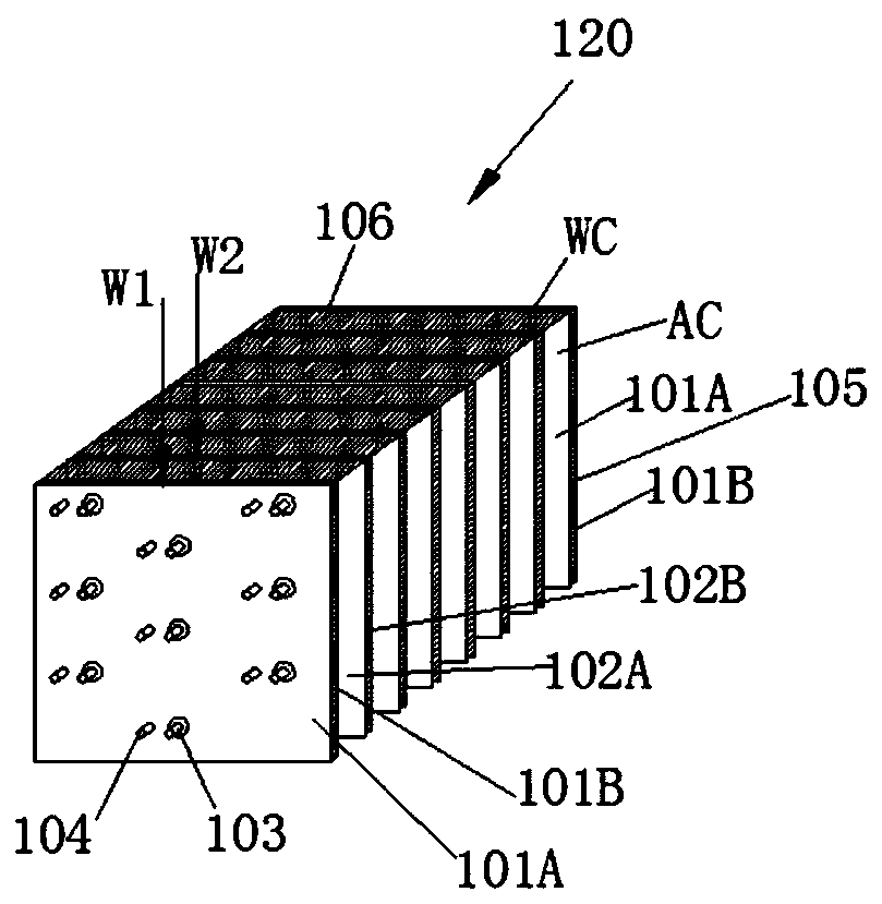 Heat exchanging structure with corresponding features as well as heat exchanger and application method thereof