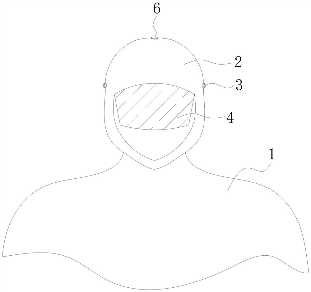 Electric vehicle raincoat capable of fixing head rain cover and assembling method of electric vehicle raincoat