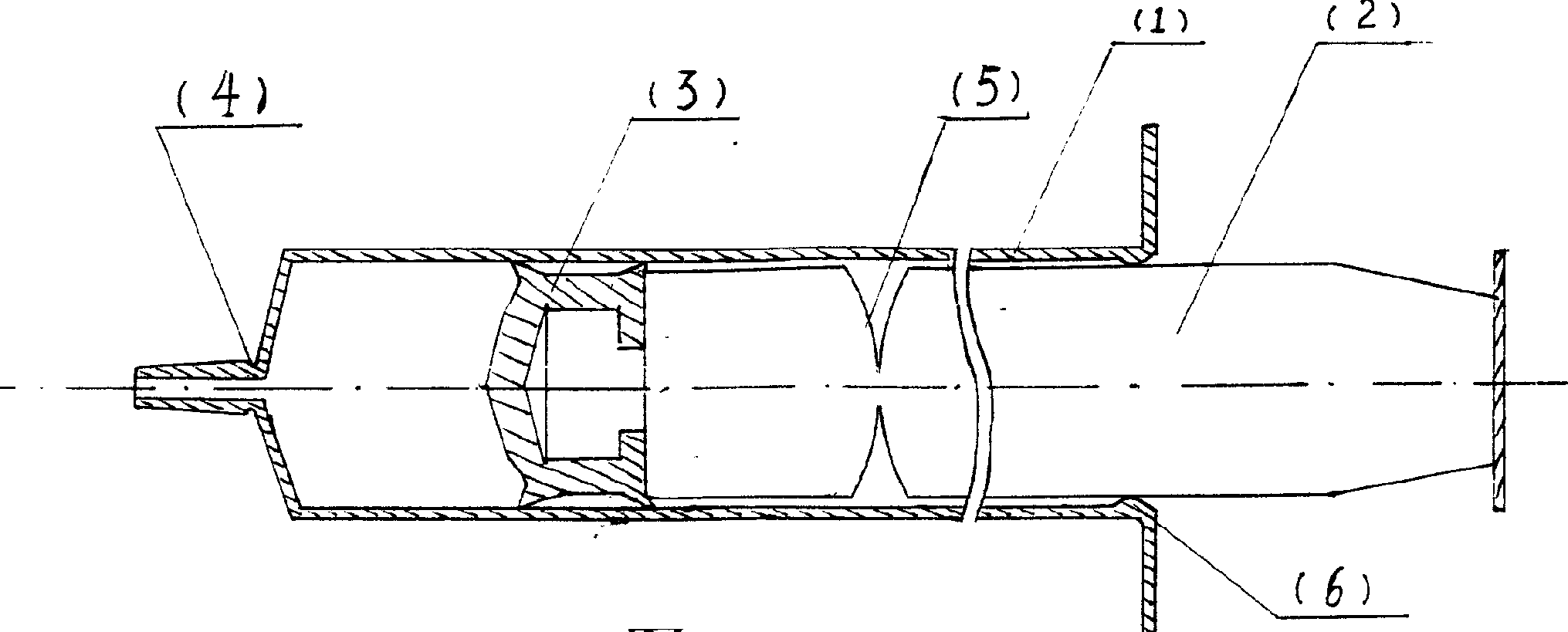 Self destroyed low resistance injector