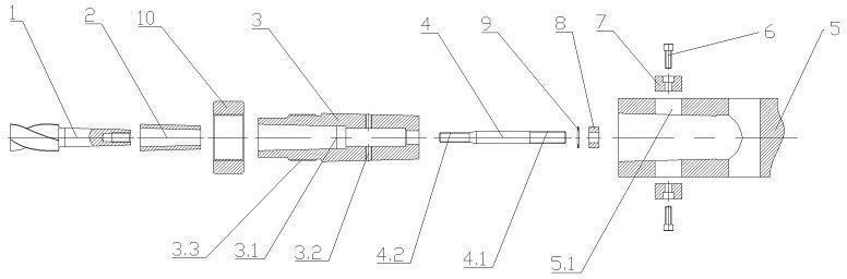 Tool positioning-clamping mechanism for milling machine