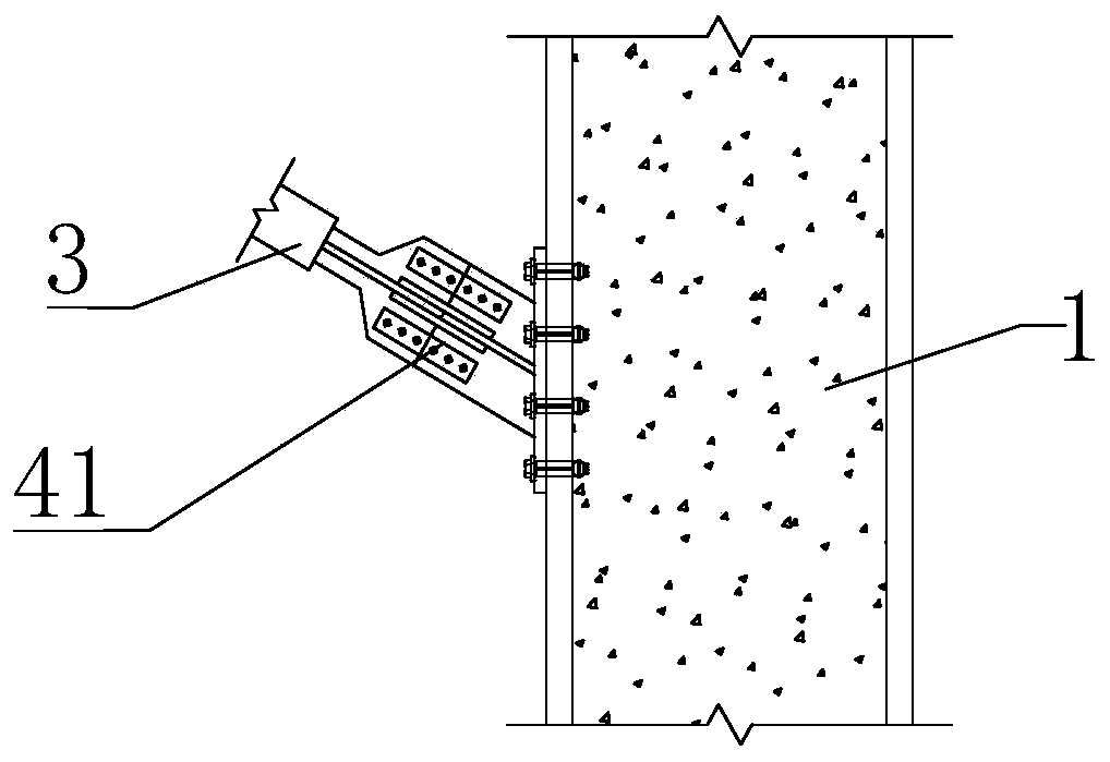 Buckling restrained brace large cantilever structure system