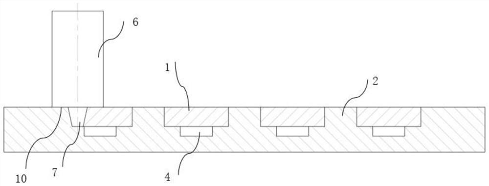 Preparation method of waterway backboard for target material