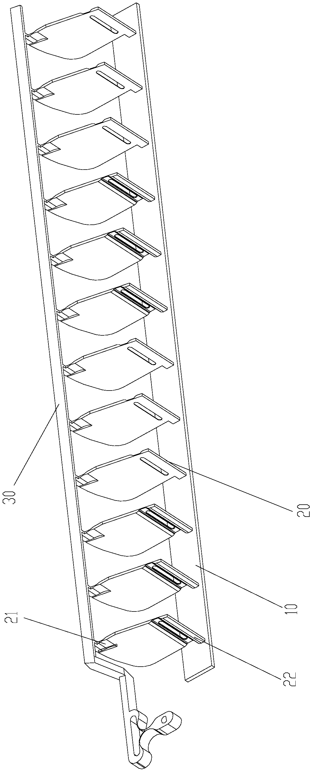 Wind sweeping mechanism and air conditioner with same