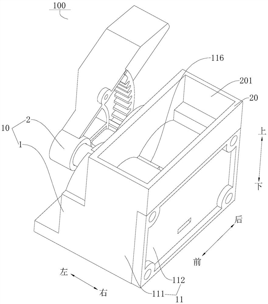 Dosing devices, dosing components and washing equipment