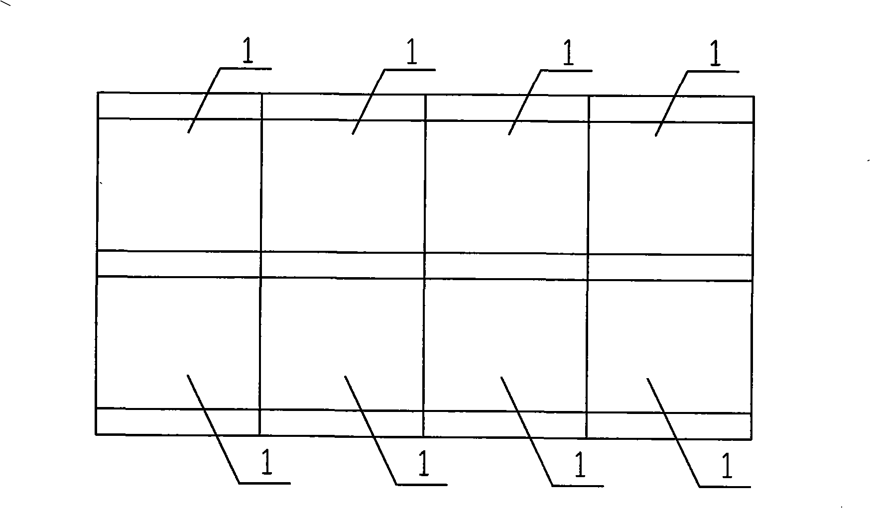 Splicing PCB board produced by paper fiber sheet material