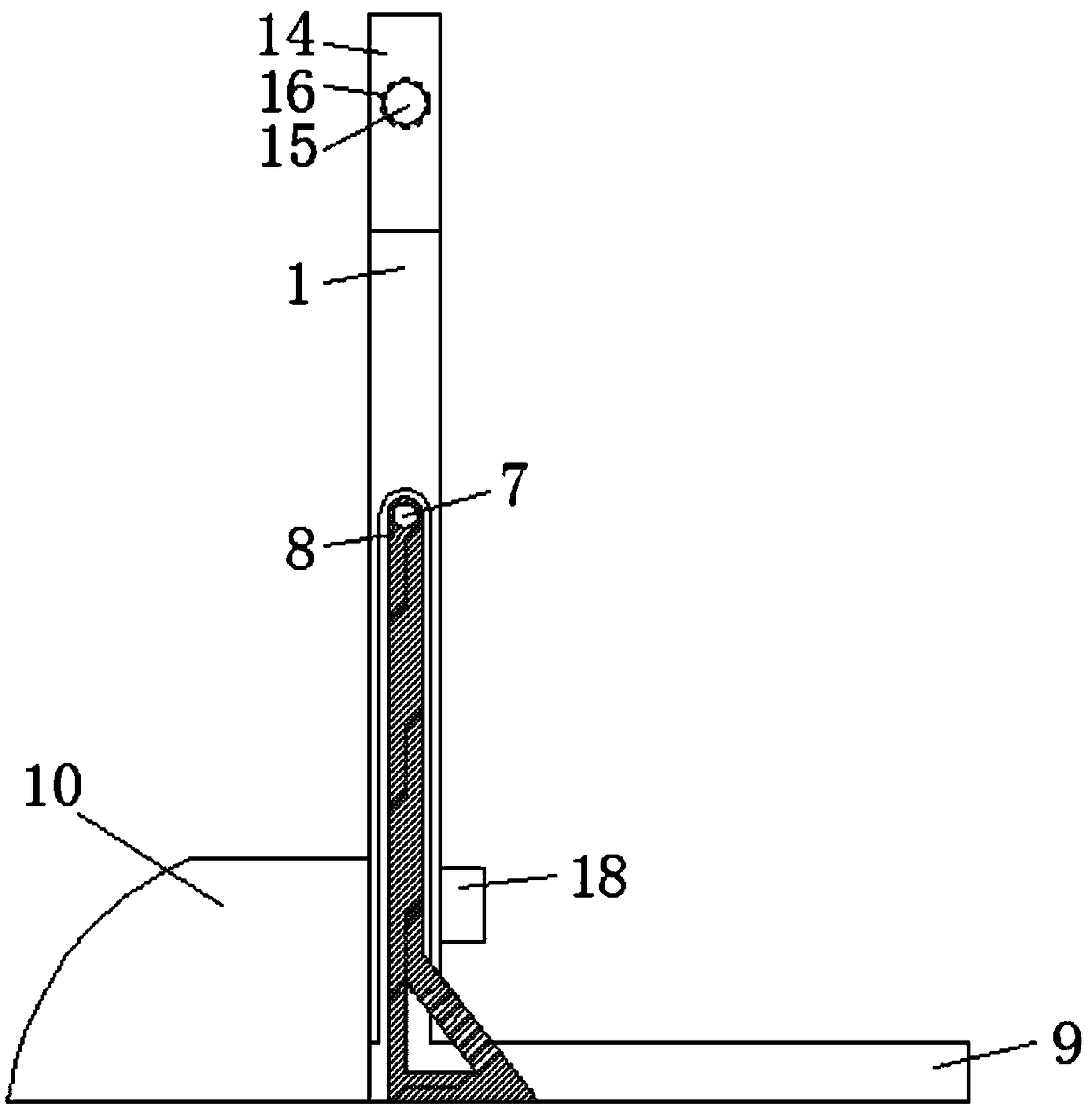 Rice airing and collecting device suitable for rural small cement airing field