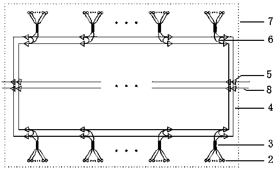 A network connection method for directional blasting demolition block slash initiation blasting