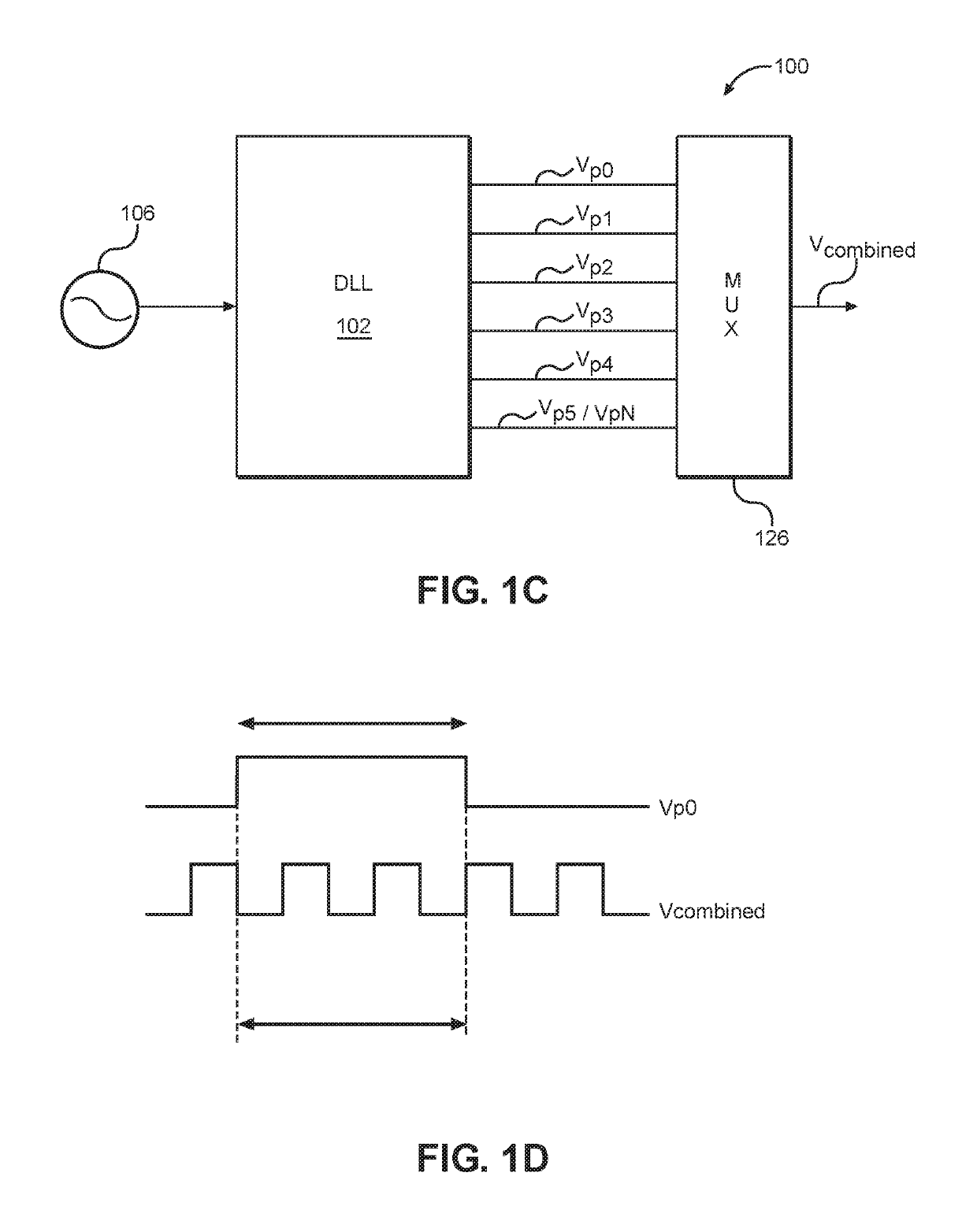 Multi-phase clock generation employing phase error detection in a controlled delay line