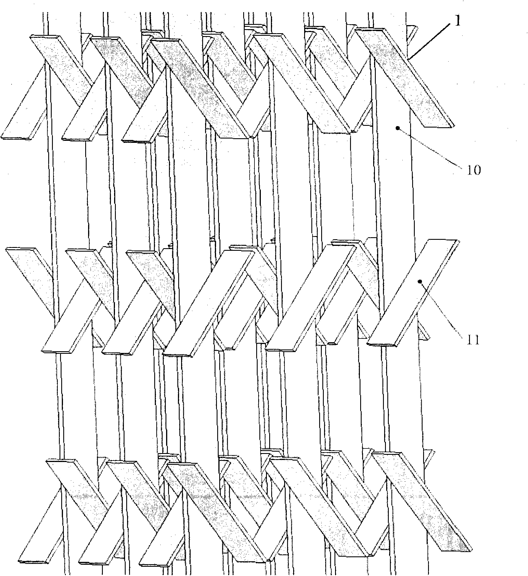 Composite inner component for gas-solid fluidized bed