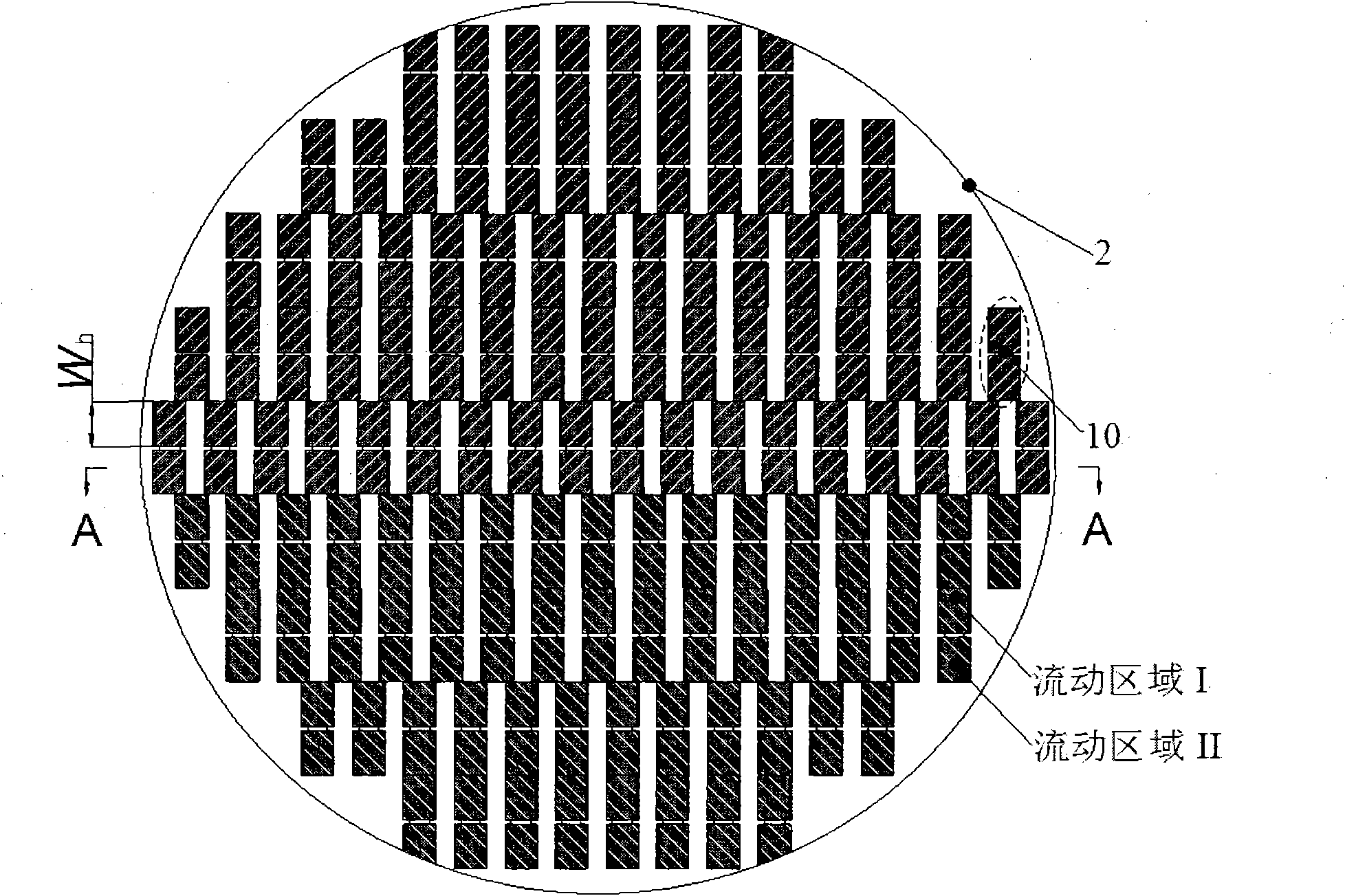 Composite inner component for gas-solid fluidized bed