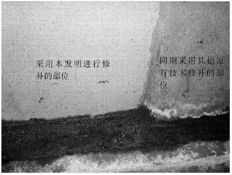 Method for repairing sulphate attack disease of tunnel lining concrete structure