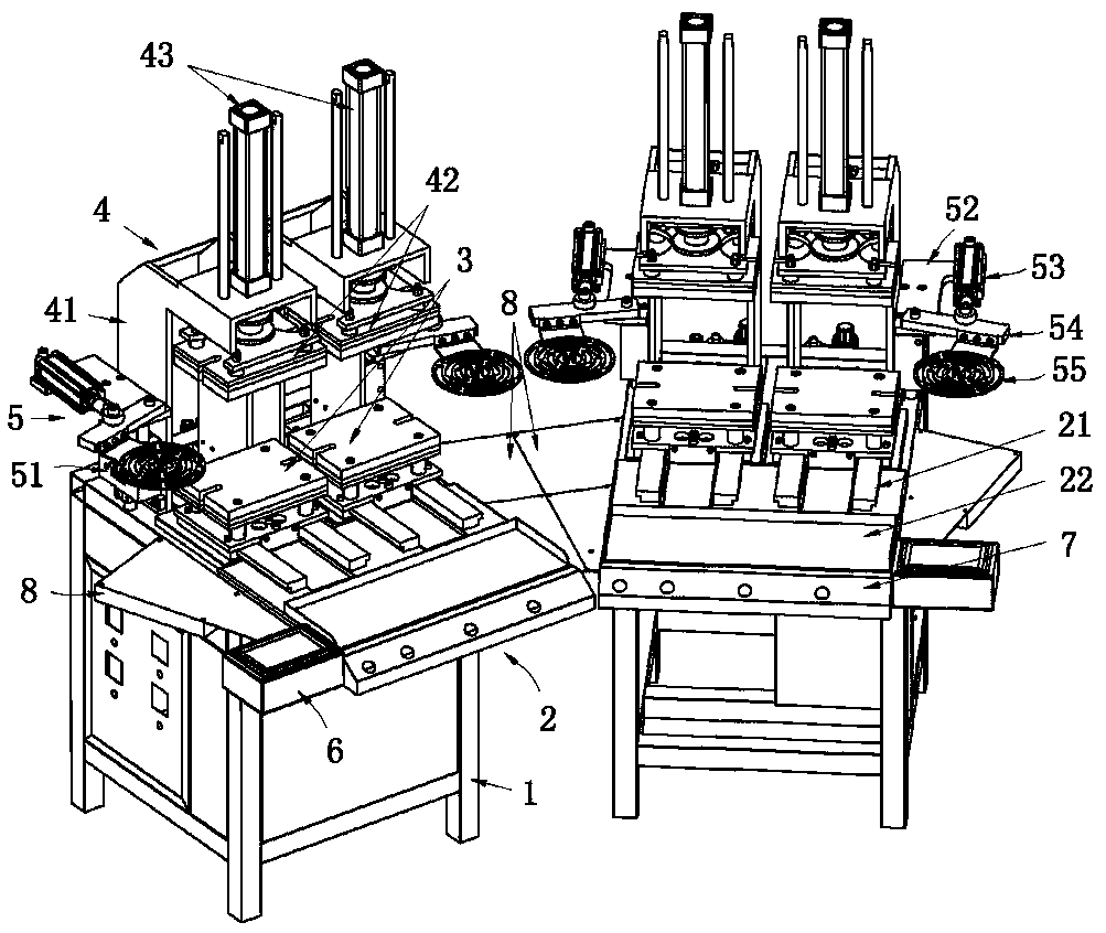 Multi-head semi-automatic setting machine