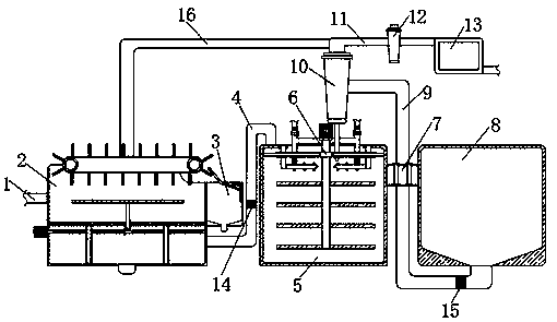 Environment-friendly oilfield sewage treatment device