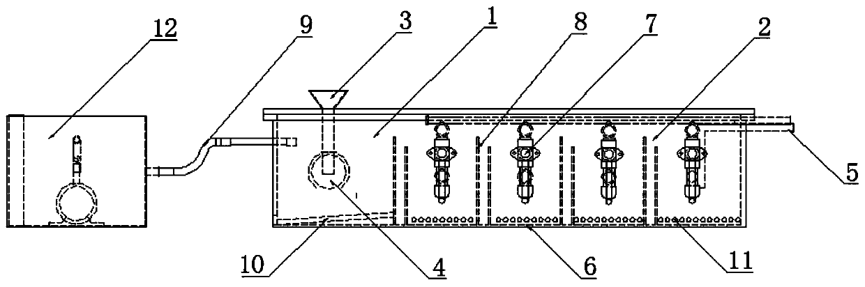 Quick anaerobic fermentation system of livestock and poultry liquid dung