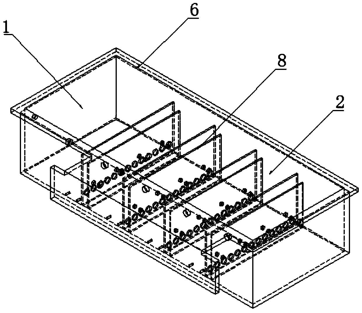 Quick anaerobic fermentation system of livestock and poultry liquid dung